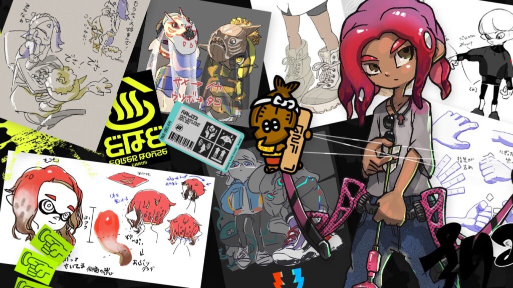 Alcune immagini in anteprima del'artbook di Splatoon 3