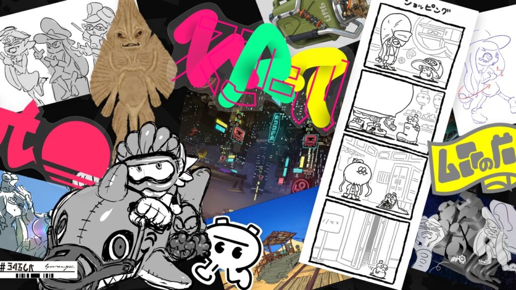 Alcune immagini in anteprima del'artbook di Splatoon 3