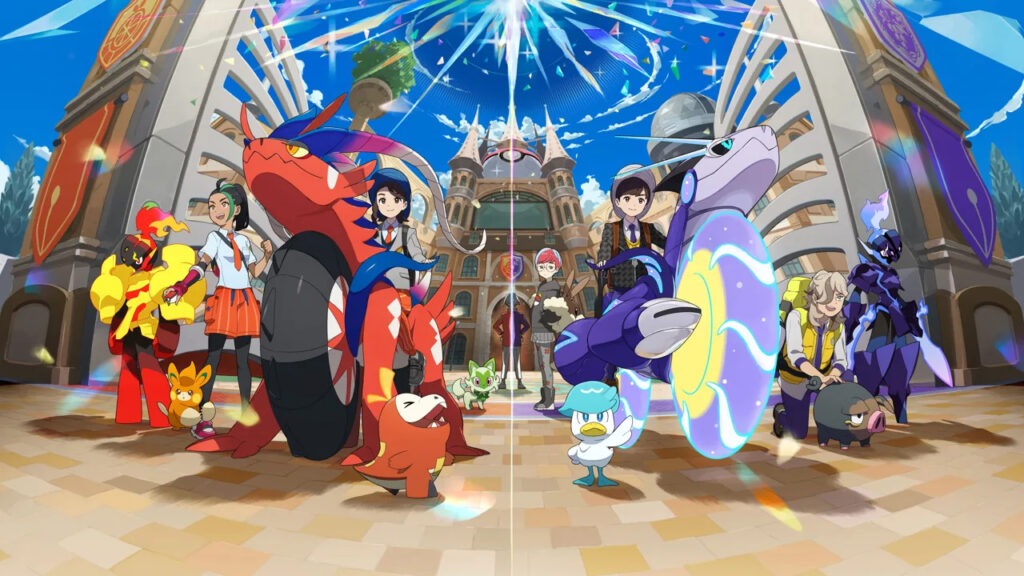Poster di Pokémon Scarlatto e Violetto, i titoli in attesa della versione 1.2.0