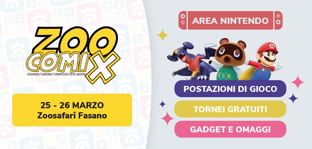 L’Area Nintendo di Pokémon Millennium ti aspetta a ZooComix il 25 e 26 marzo 2023!