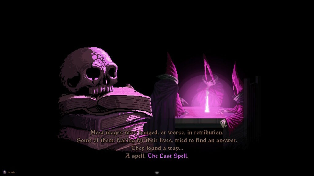 Introduzione del gioco in The Last Spell.