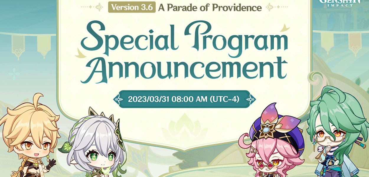 Genshin Impact, annunciata la live dell'aggiornamento 3.6