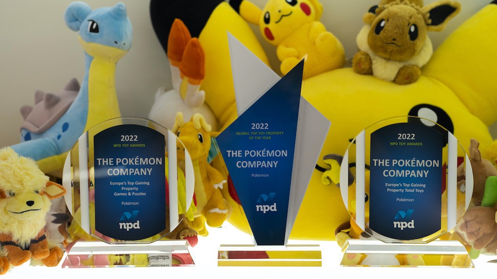 I tre premi vinti da The Pokémon Company International.
