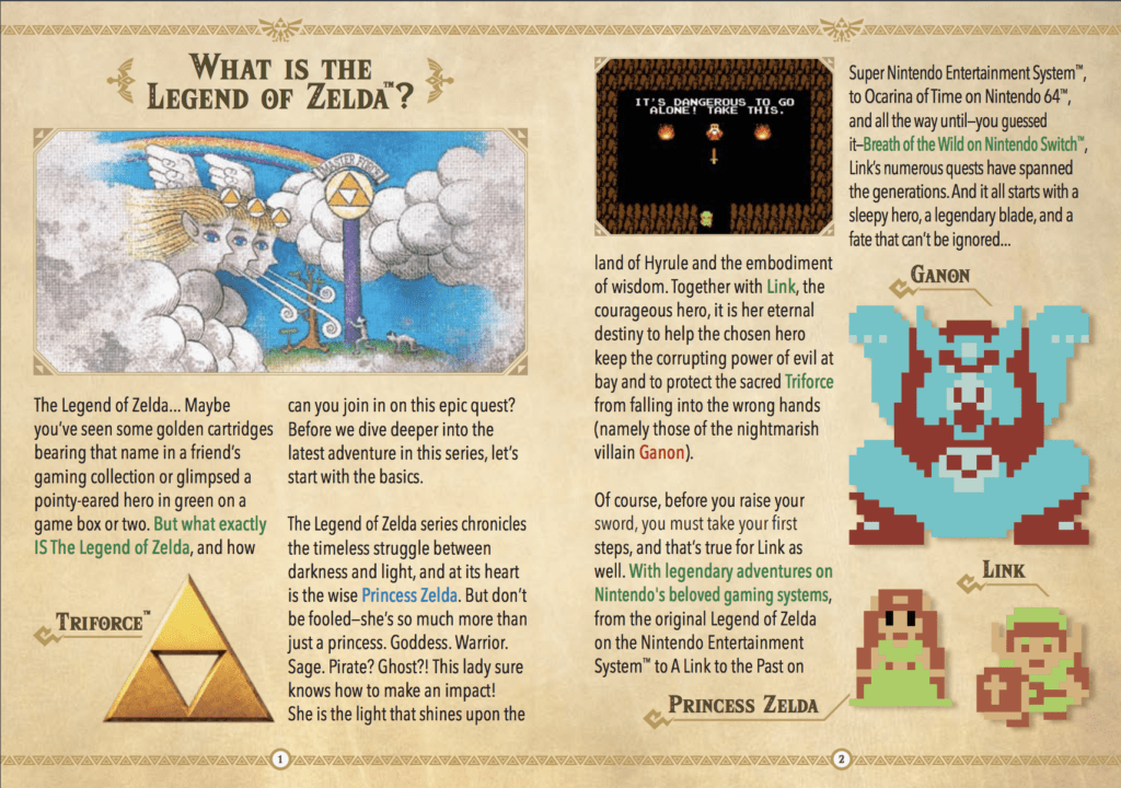 La spiegazione di che cos'è The Legend of Zelda nell'Explorer's Guide
