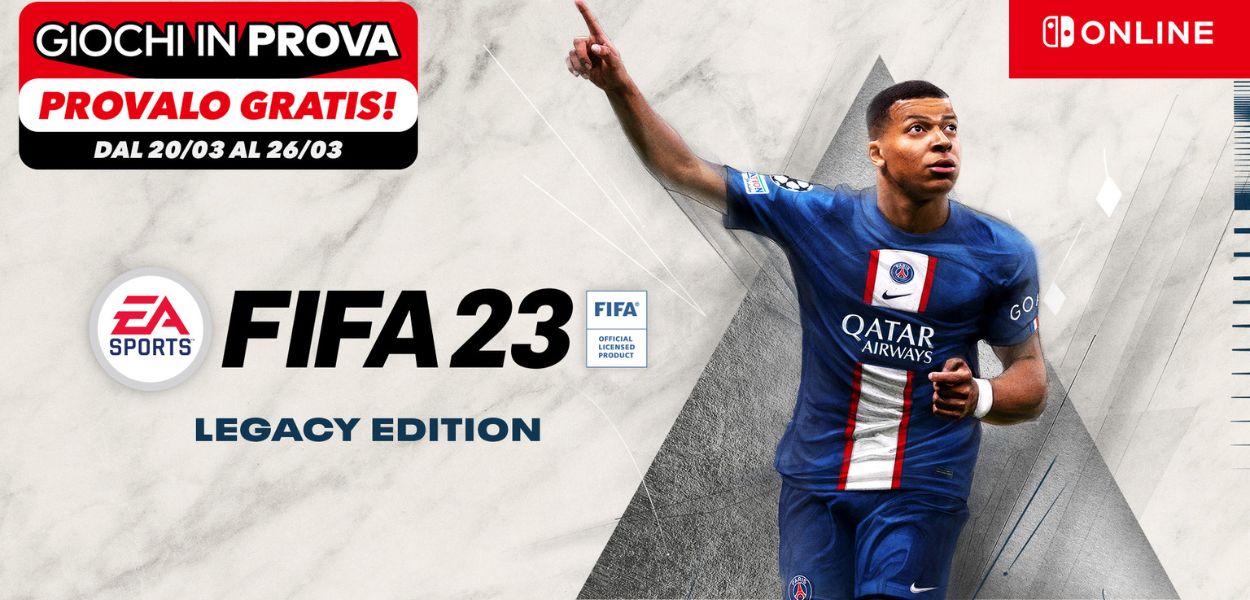 Prova FIFA 23 grazie al programma Giochi in prova di Nintendo Switch Online