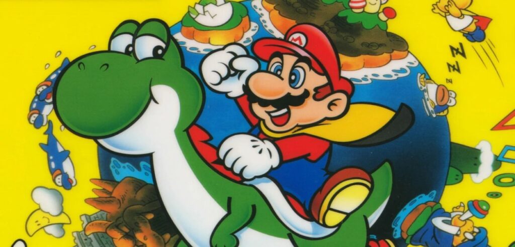 super mario world box art
