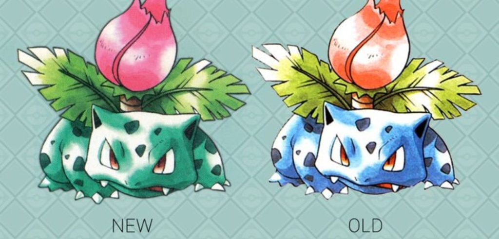Artwork originali del Pokémon Ivysaur