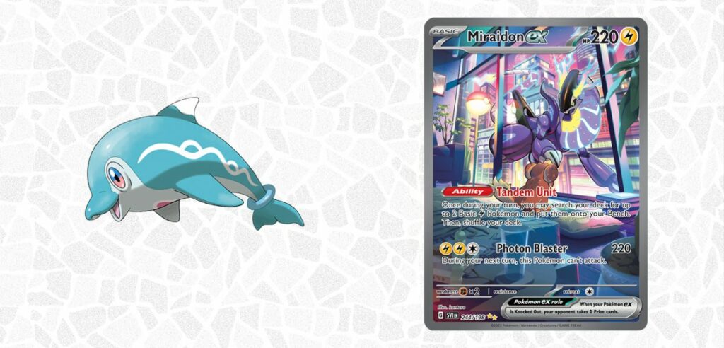 Distribuzione Palafin carta Miraidon ex