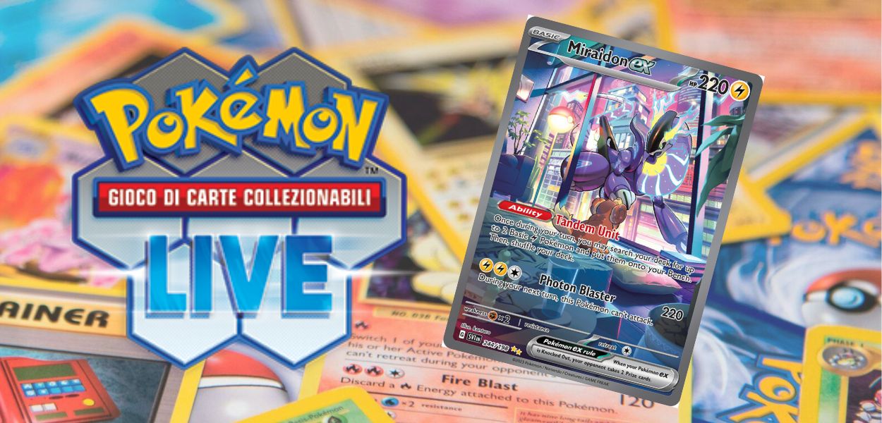 GCC Pokémon Live: disponibile un codice per ottenere la carta di Miraidon EX