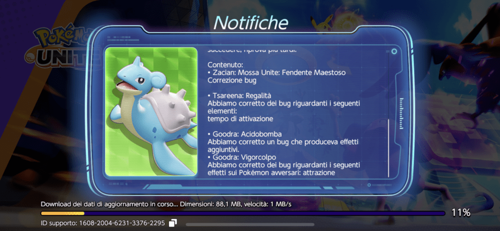 Patch Pokémon Unite aprile