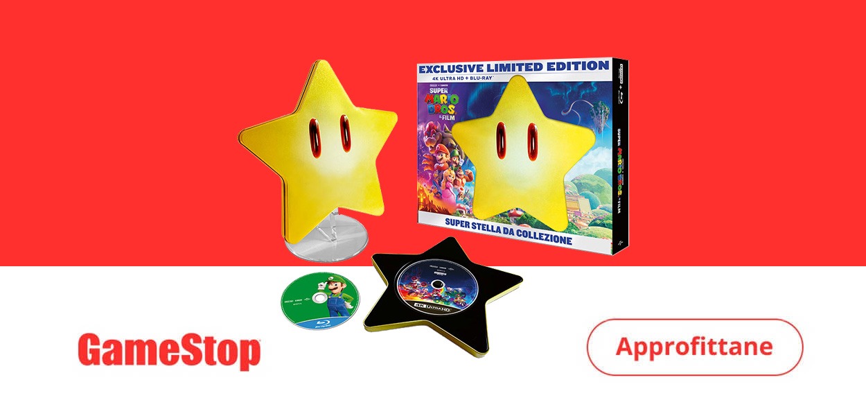 Preordina Super Mario Bros. - Il film nella sua edizione da collezione Super Stella in esclusiva da GameStop