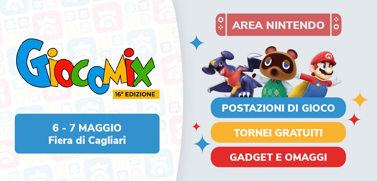 L’Area Nintendo di Pokémon Millennium ti aspetta al Giocomix di Cagliari il 6 e 7 maggio 2023!