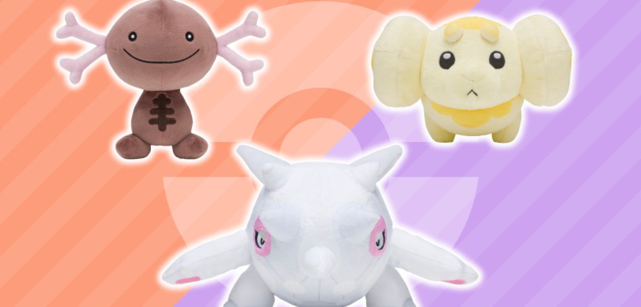 In arrivo i peluche di Wooper di Paldea, Fidough e Cetitan nei Pokémon Center