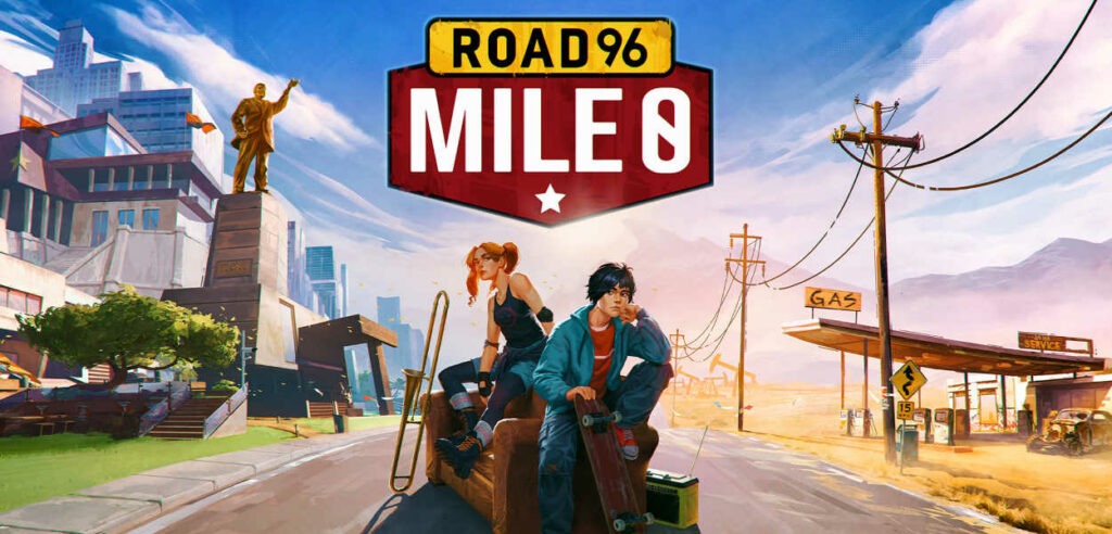 road 96 mile 0 copertina con zoe kaito e logo