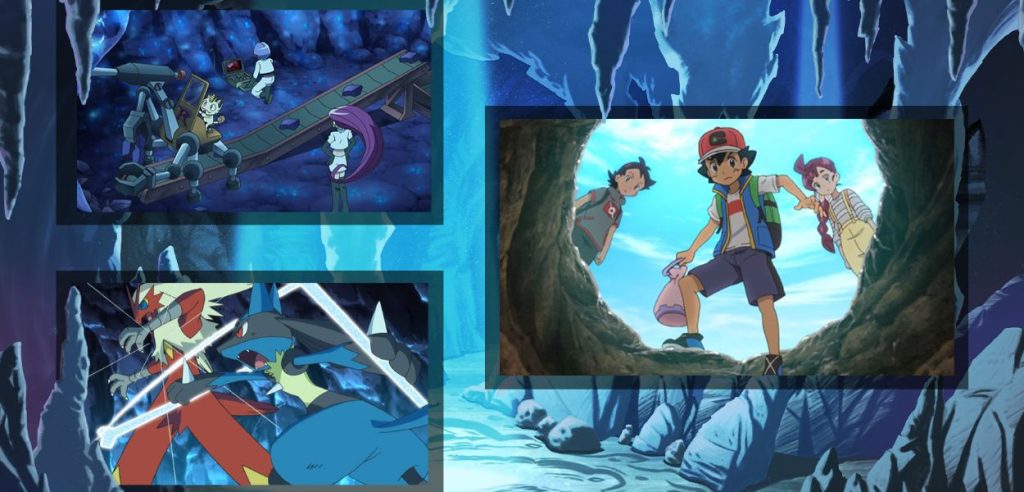 Episodi TV Pokémon caverne Ash Pikachu