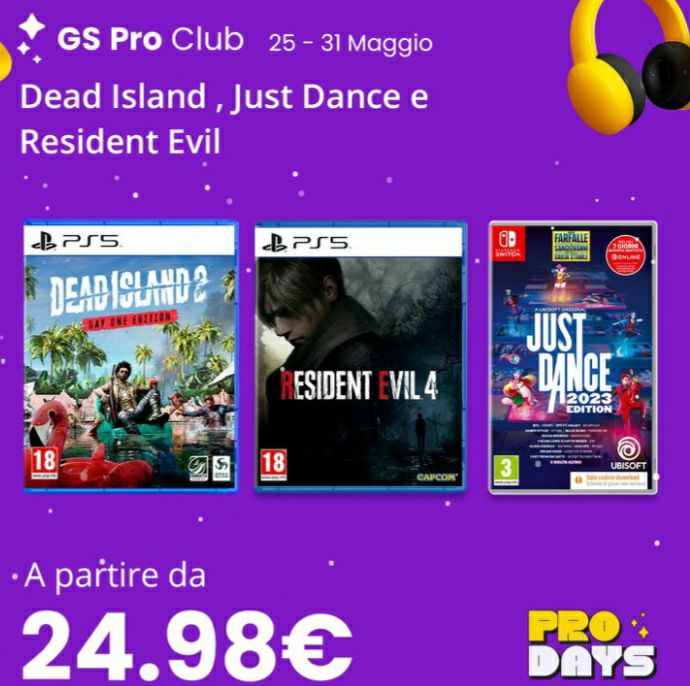 Dead Island, Just Dance e Resident Evil in offerta a partire da 24,98€