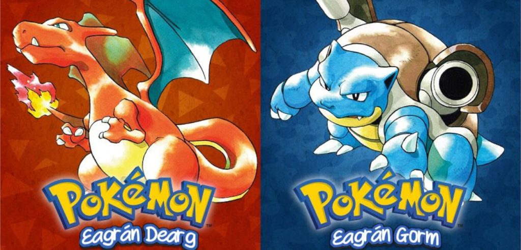 pokémon rosso e blu irlandese