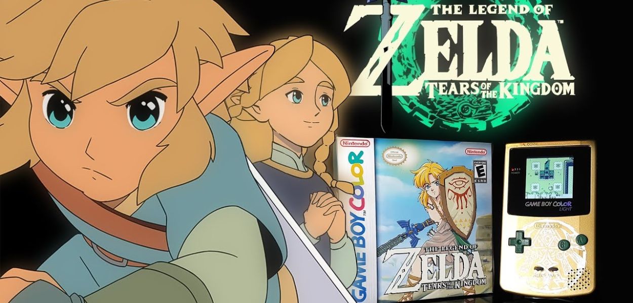 Un fan immagina uno spot di Zelda: Tears of the Kingdom per Game Boy Color