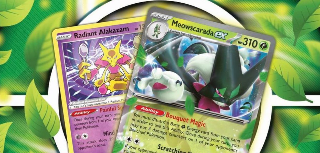 Presentati nuovi mazzi e tin del GCC Pokémon dedicati a Meowscarada, Skeledirge e Quaquaval