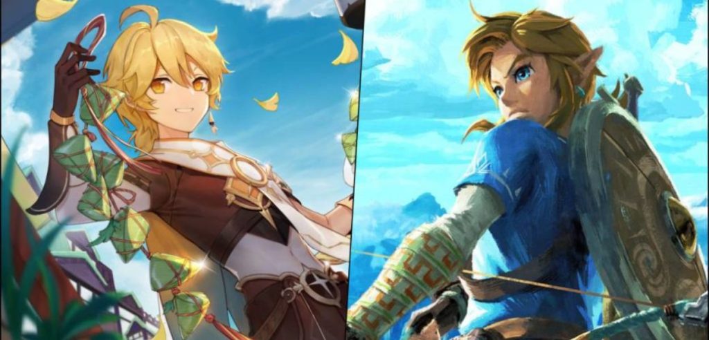 Copertina Genshin Impact VS Zelda Breath of the Wild