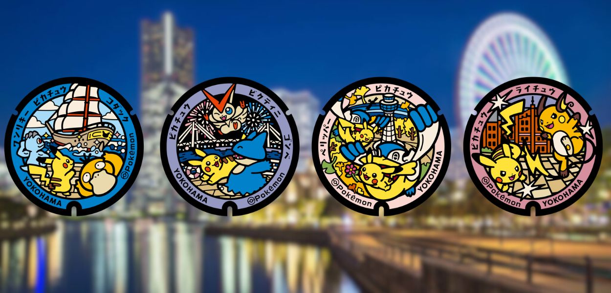 Quattro nuovi tombini di Pikachu saranno installati a Yokohama per i mondiali Pokémon 2023