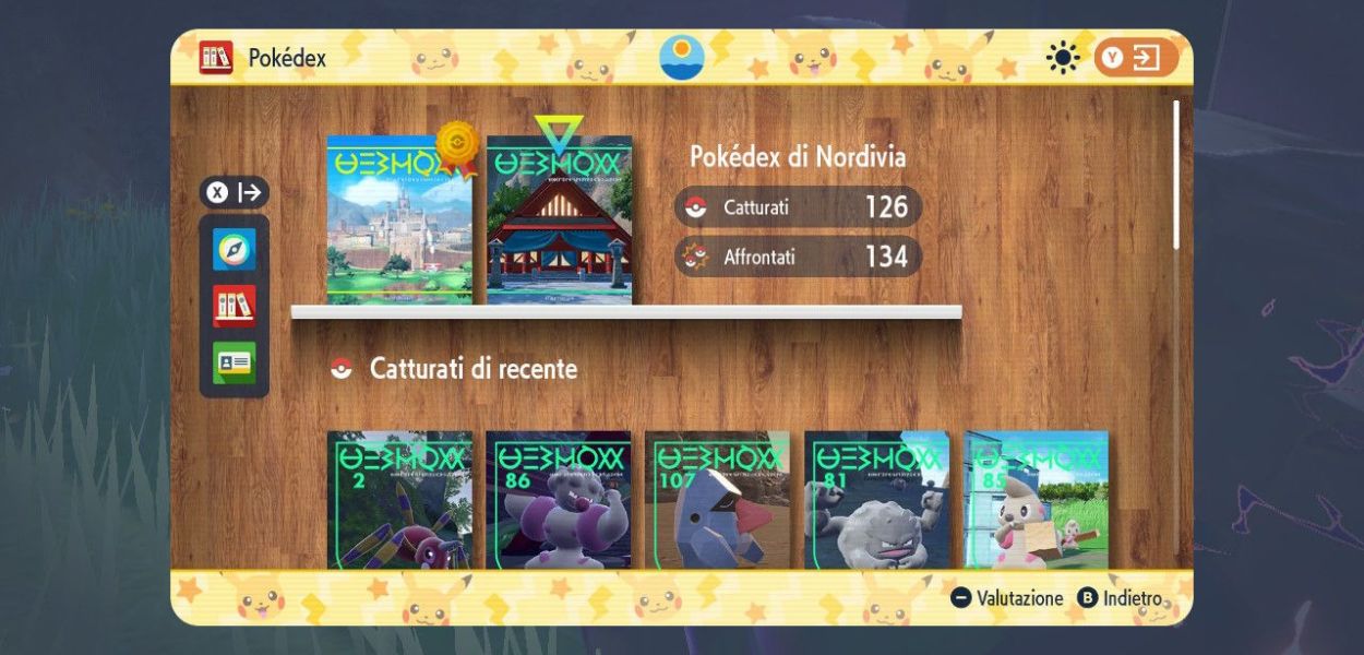 Pokédex Scarlatto e Violetto Paldea e Nordivia