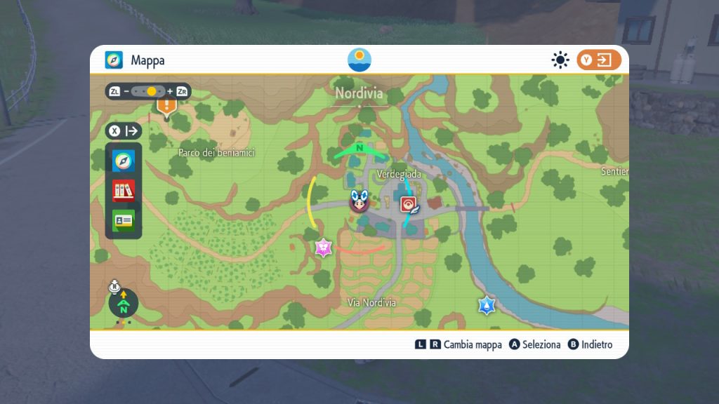 La mappa e le nuove funzionalità della stessa in Pokémon Scarlatto e Violetto