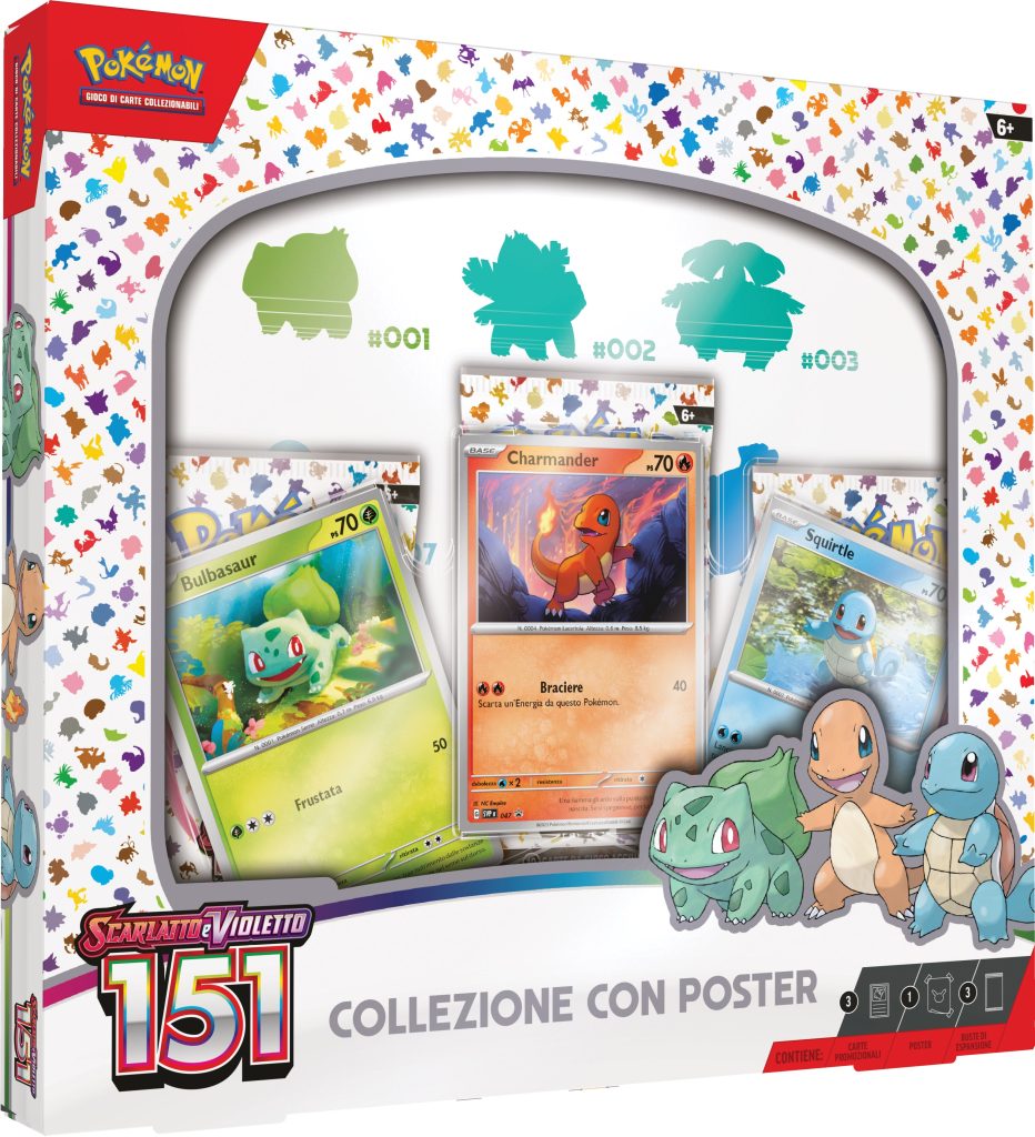 Collezione Pokémon Iniziali con poster
