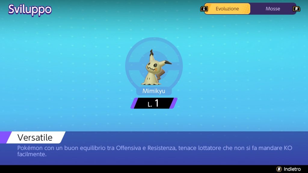 Sviluppo di Mimikyu in Pokémon Unite