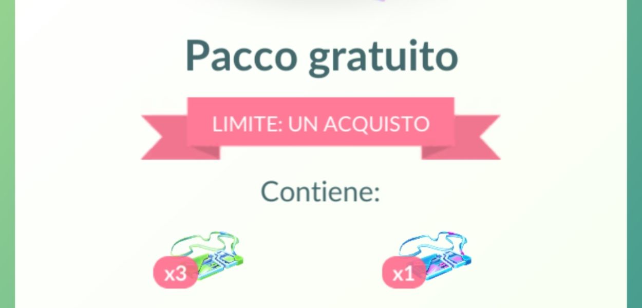pacco gratuito Pokémon GO