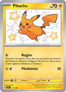 pikachu cromatico carta