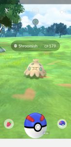 Shroomish Test Biomi Pokémon GO