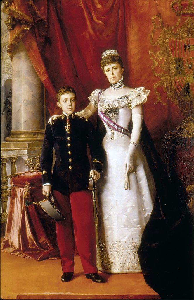 Alfonso XIII María Cristina Borbone