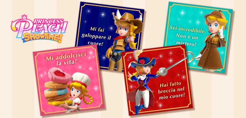 nintendo san valentino peach
