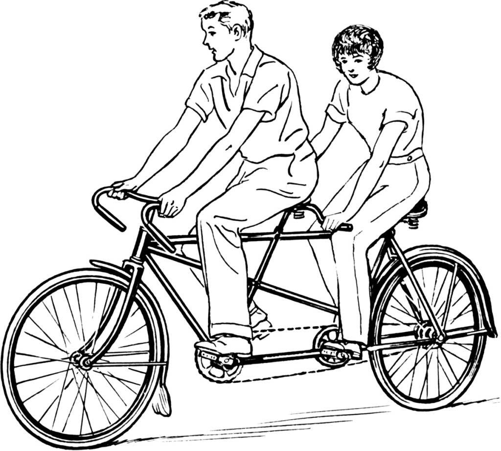 tandem bicicletta