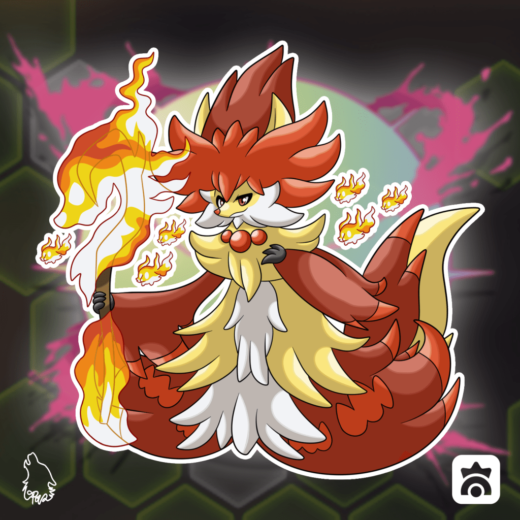 megaevoluzione Pokémon Delphox