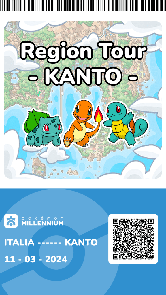 tour regionale Kanto social Pokémon