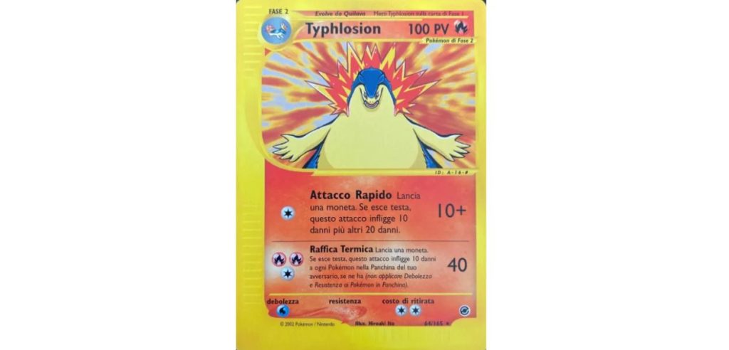 Typhlosion Expedition il mondo delle carte Pokémon