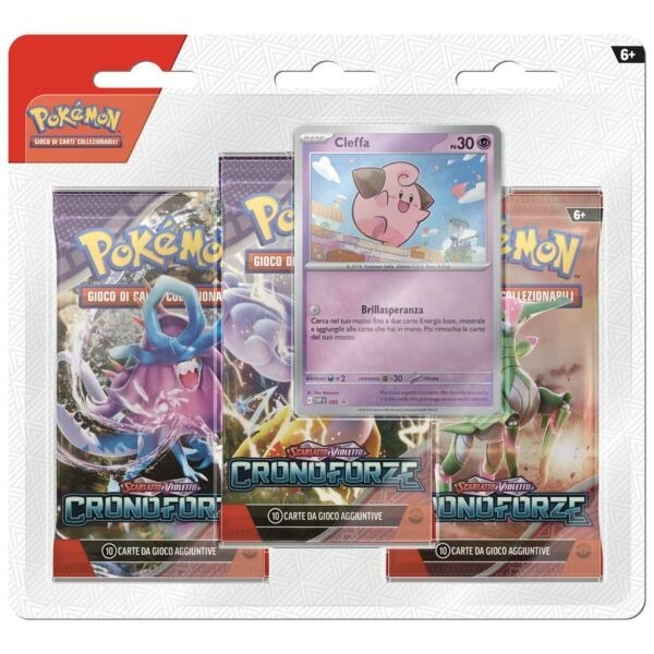 GCC Pokémon Cronoforze Blister con carta promozionale di Cleffa