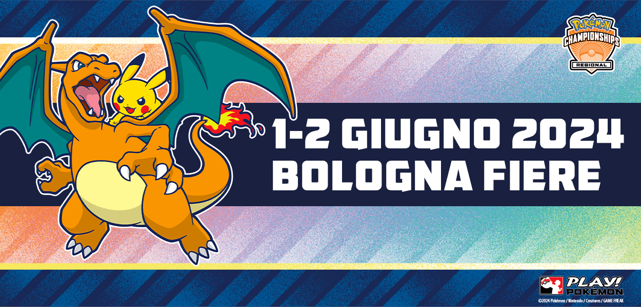 L’evento speciale del Campionato Pokémon ti aspetta a Bologna Fiere l’1 e 2 giugno 2024!