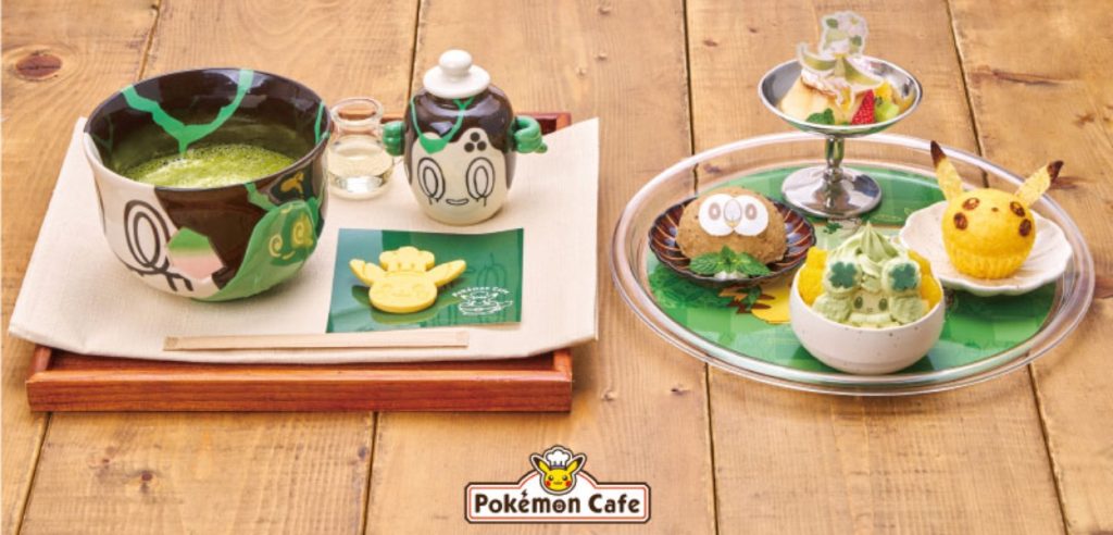 Nuovo menù a tema "Cafe Chades" nei Pokémon Café giapponesi.