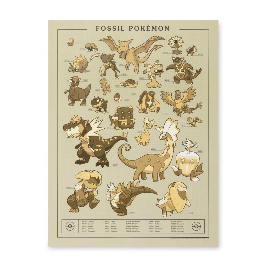 pokémon fossili