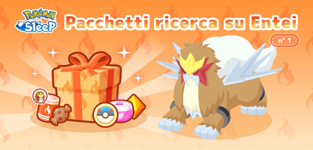 pokémon sleep pacchetti ricerca entei
