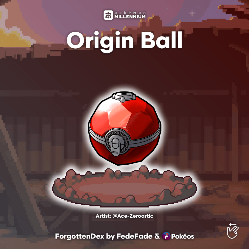 origin ball pokéos