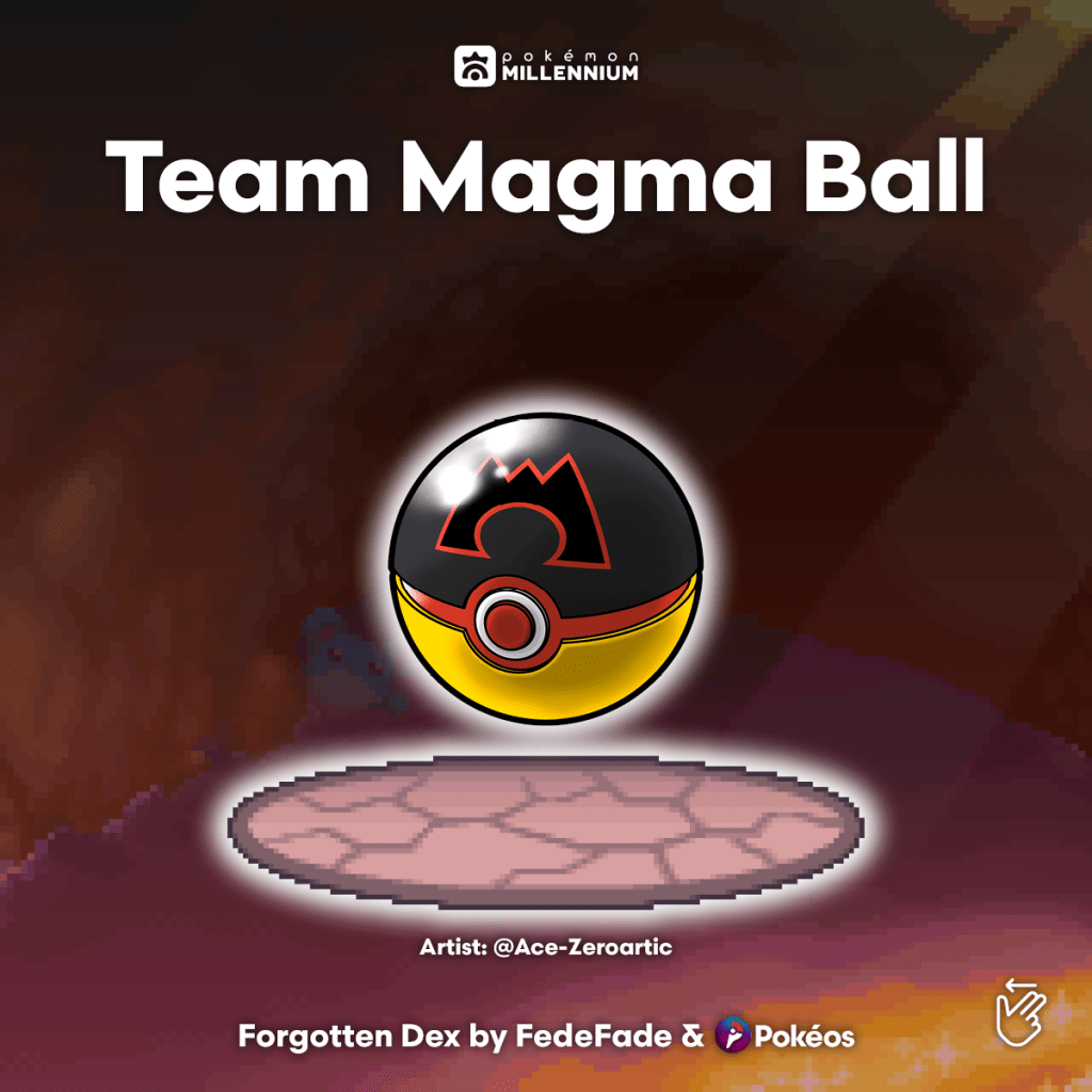 poké ball team magma forgotten dex pokéos