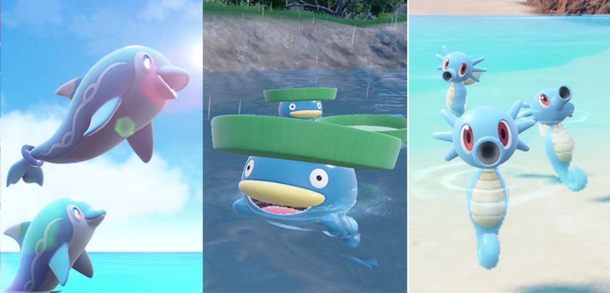 comparse massicce pokémon tipo Acqua
