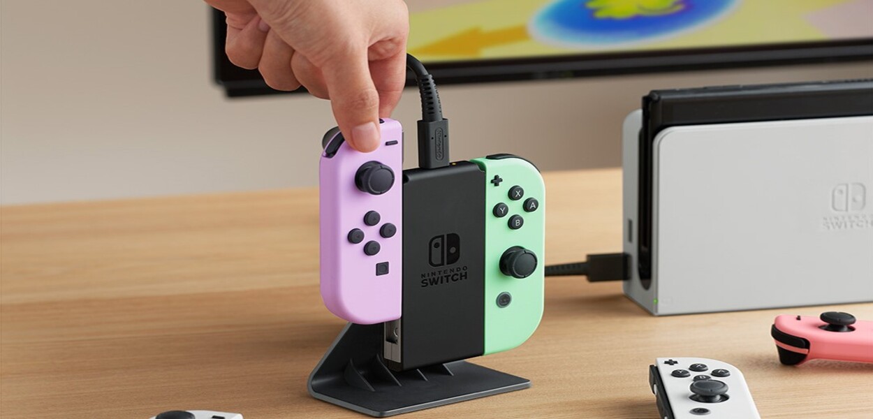 supporto di ricarica joy-con copertina