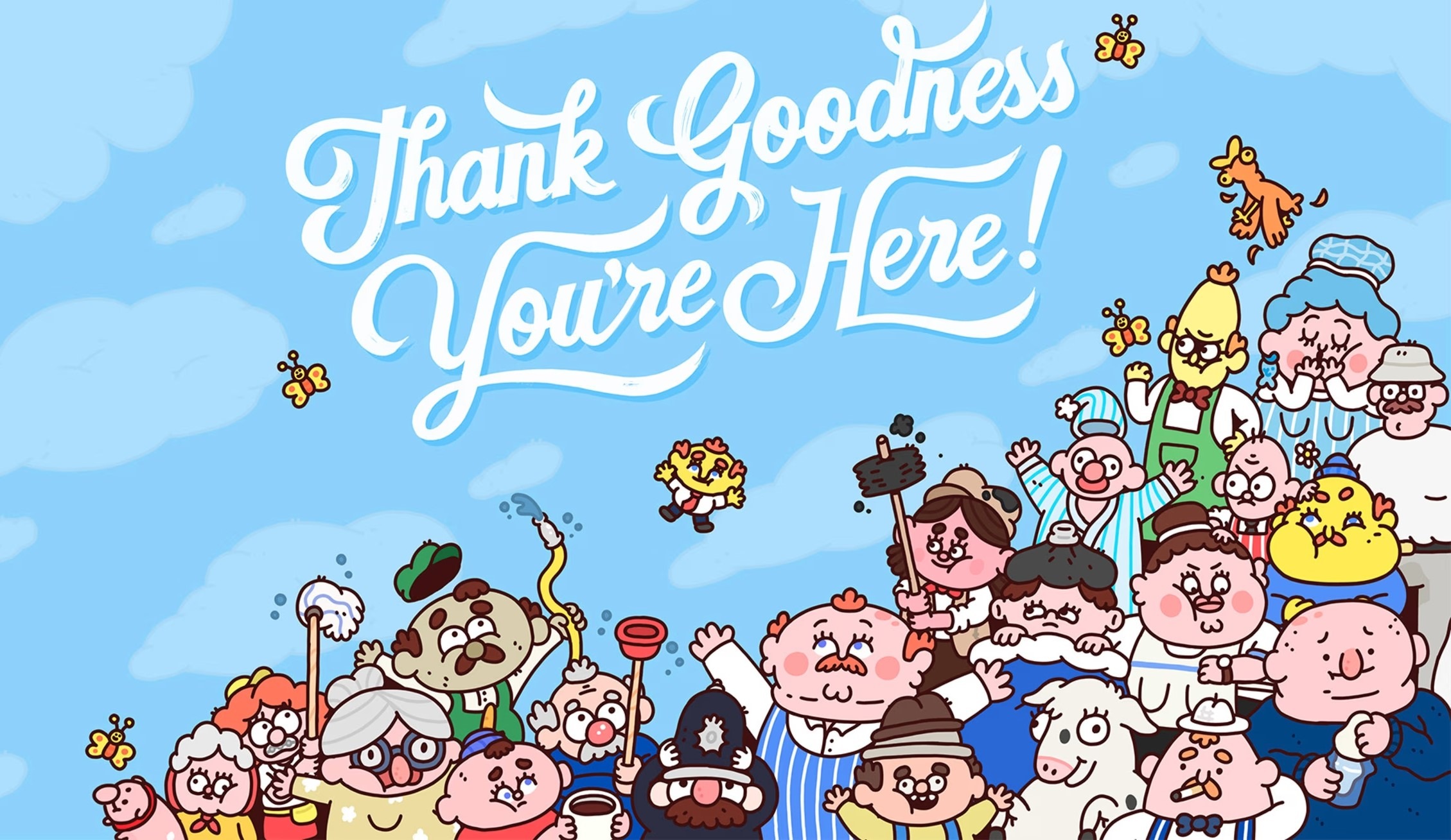 thank goodness you're here copertina