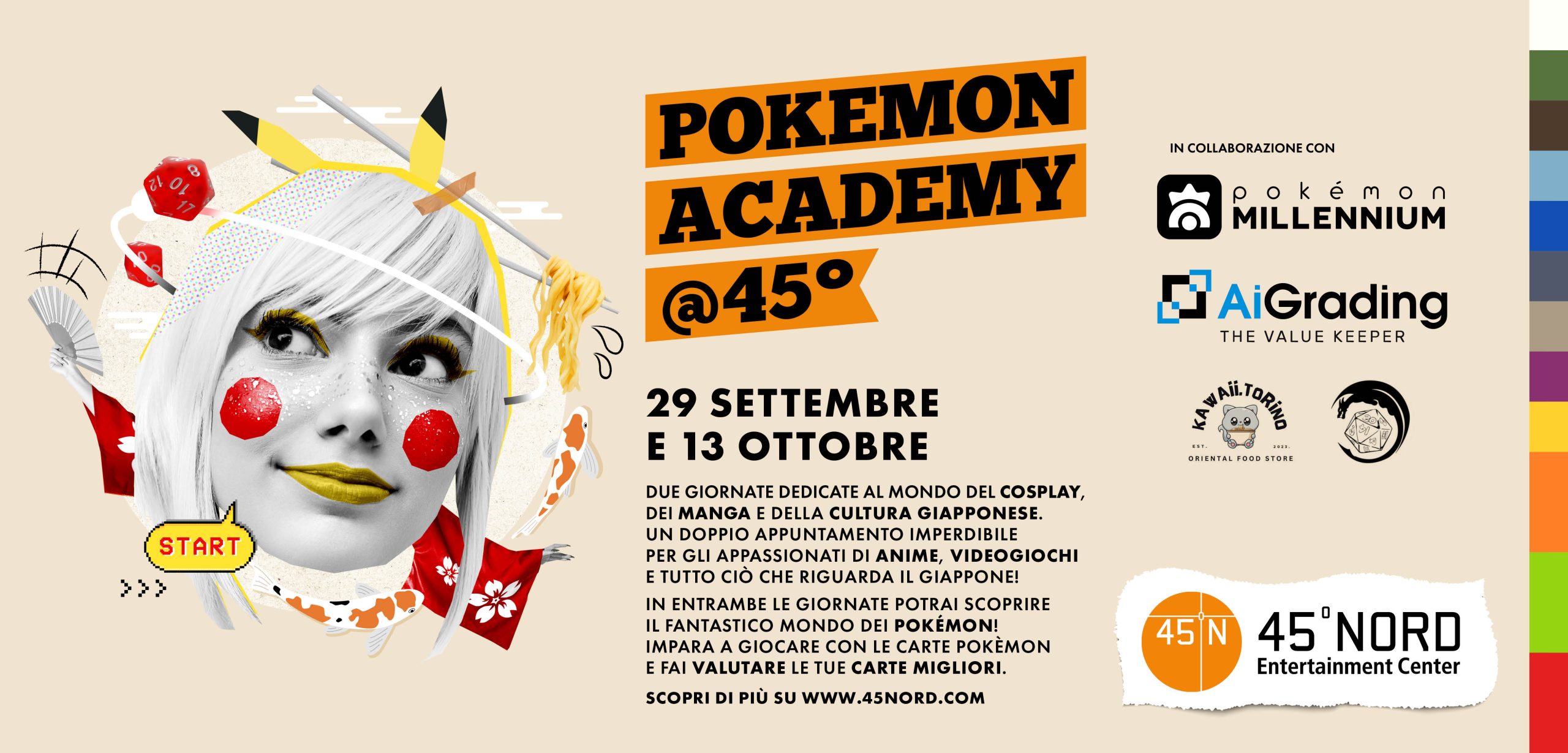 Tante attività Pokémon ti aspettano ai Cosplay & Japan Days del 45º Nord Entertainment Center di Torino!