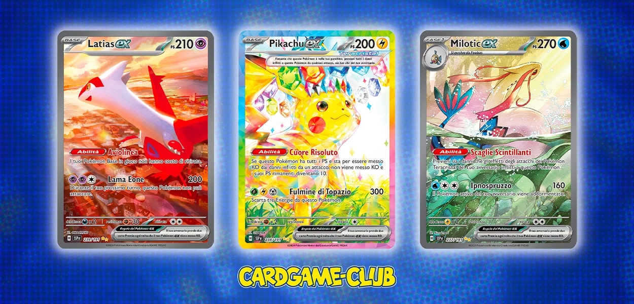 cardgame carte scintille folgoranti